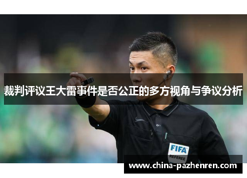 裁判评议王大雷事件是否公正的多方视角与争议分析